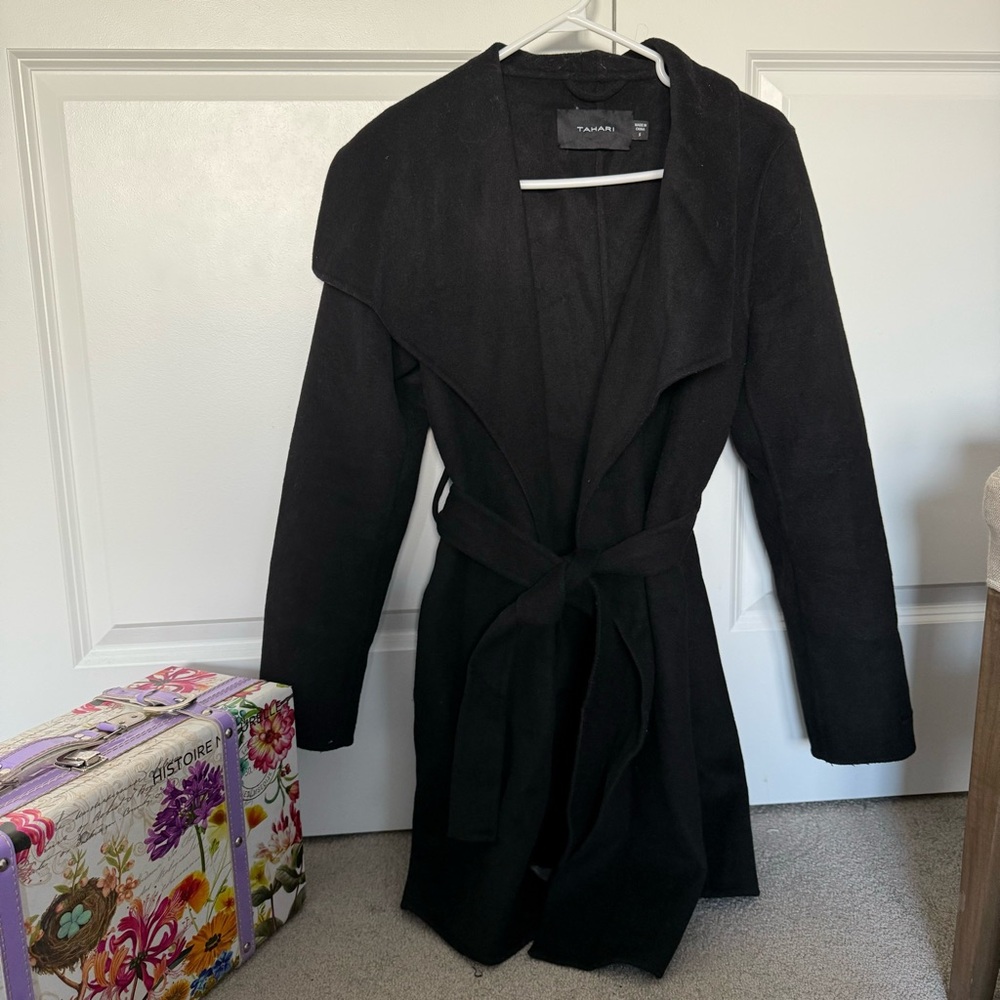 Tahari black coat